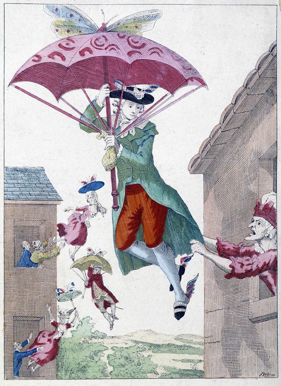 Sarjakuva ajatuksesta lentää pois tekijältä Unknown artist