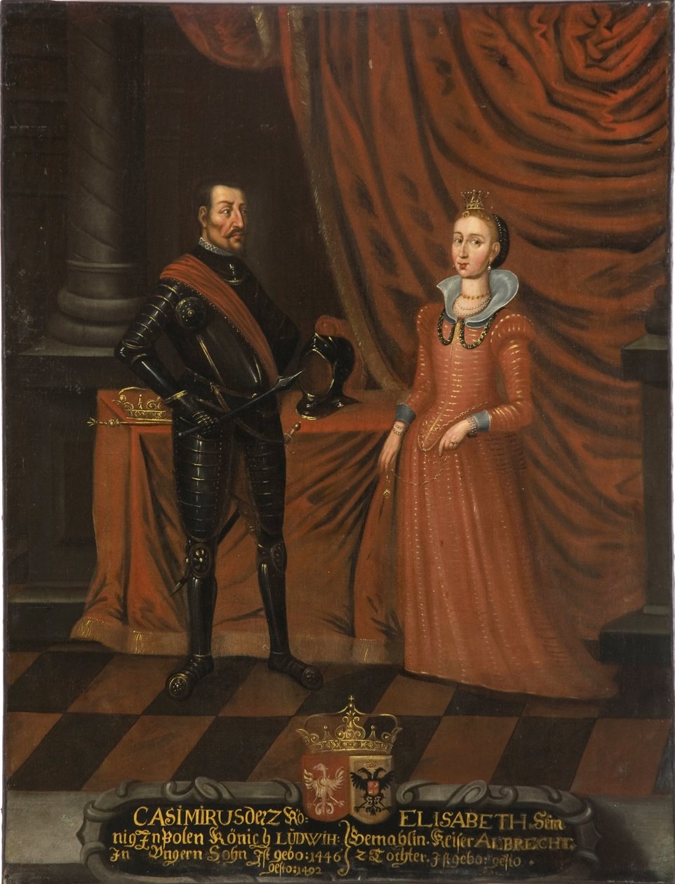 Casimir IV Jagiellon, Puolan kuningas ja Elisabeth Habsburg - Casimir IV Jagellon tekijältä Unknown artist