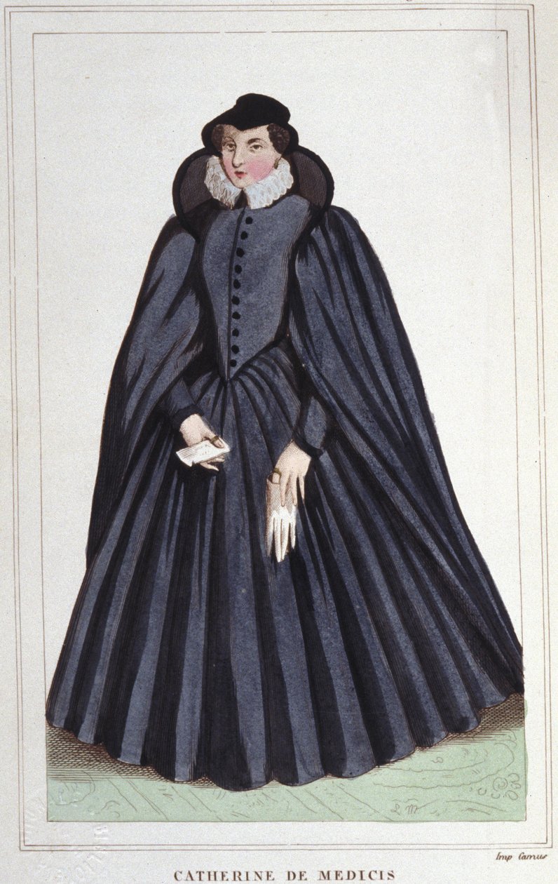 Catherine de Medici (Caterina de Medici) (1519-1589). Ranskan kuningatar. tekijältä Unknown artist