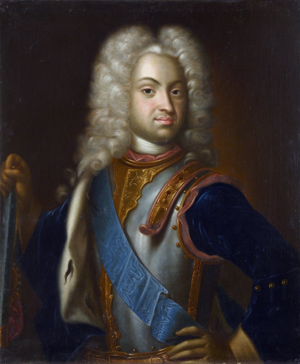 Charles Frederic de Holstein Gottorp - Anonyymi herttua Charles Frederick of Holstein-Gottorp (1700-1739) muotokuva. Öljy kankaalle, 1700-luvun viimeinen neljännes, Valtion arkkitehtuurin, historian ja taiteen museo, Vladimir tekijältä Unknown artist