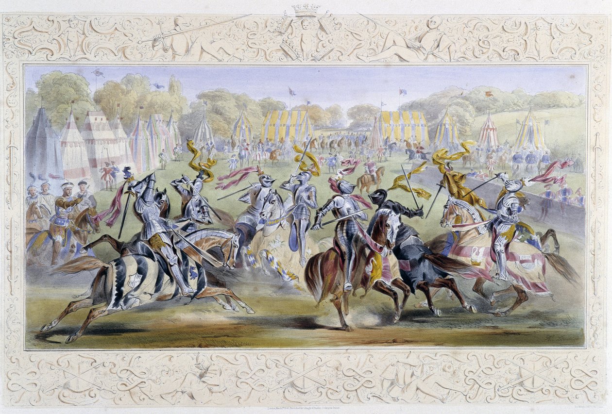 Chevaleresque Tournament - teoksessa "" Knight of England", kirjoittanut J. Whatman, toim. T. M