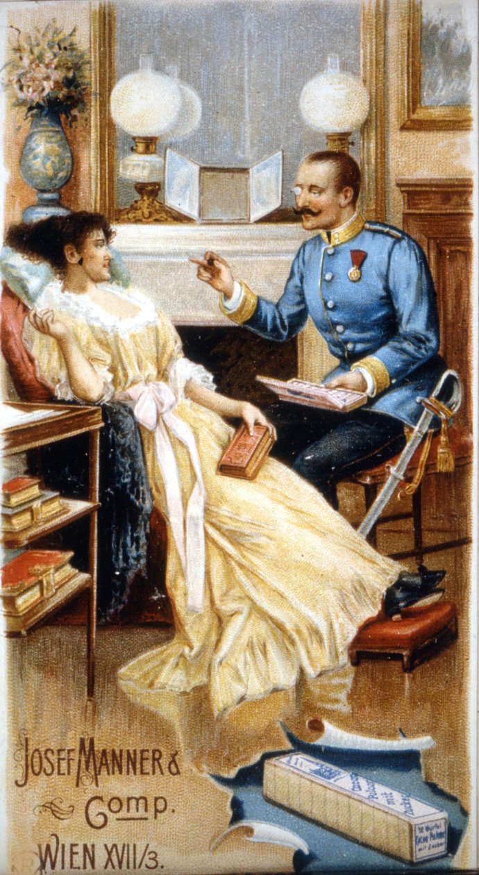 Suklaamainos "" Josef Manner & Gomp, Wien"". tekijältä Unknown artist
