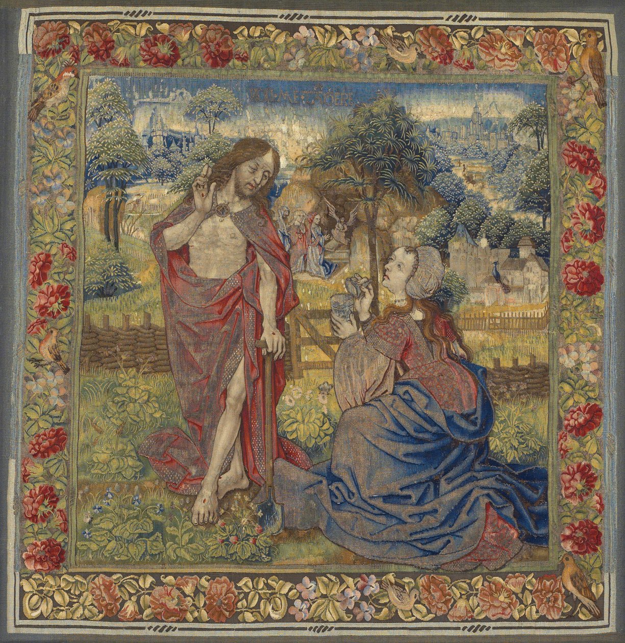 Kristuksen ilmestyminen Maria Magdaleenalle ("Noli me tangere") tekijältä Unknown artist