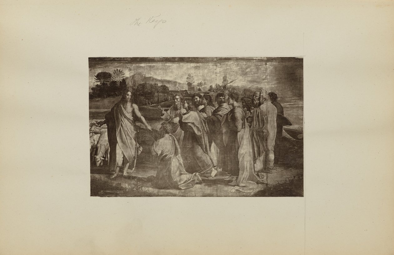 ["Kristuksen kehotus Pietarille (Matt. 16:18-19, Joh. 21:15-17)" (Raphael)] tekijältä Unknown artist