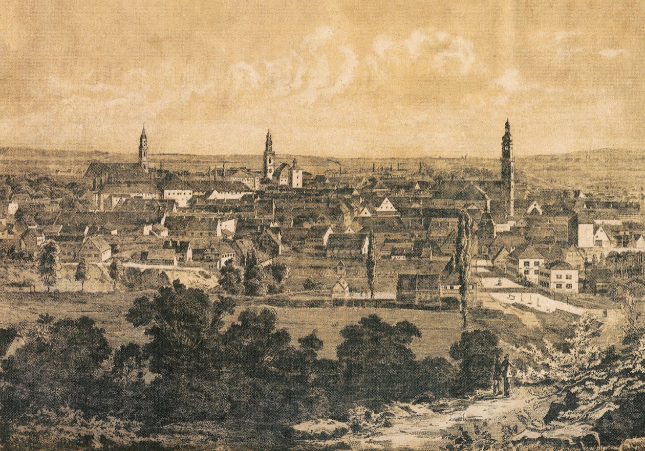 Erlangenin kaupunki Baijerissa, Saksassa tekijältä Unknown artist