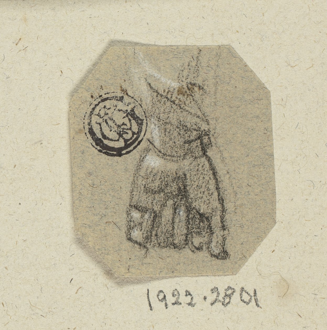 Puristettu vasen käsi tekijältä Unknown artist