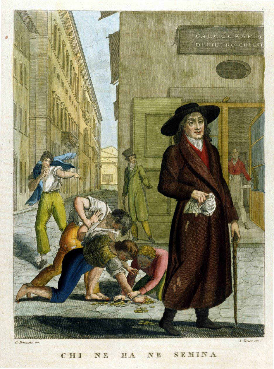 Sananlaskujen kokoelma, kaiverrus 1700-luvun lopulta tekijältä Unknown artist