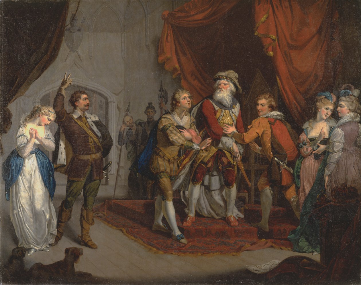 Kentin jaarlin voittama Cordelia Shakespearen "Kuningas Learista", minä, i tekijältä Unknown artist