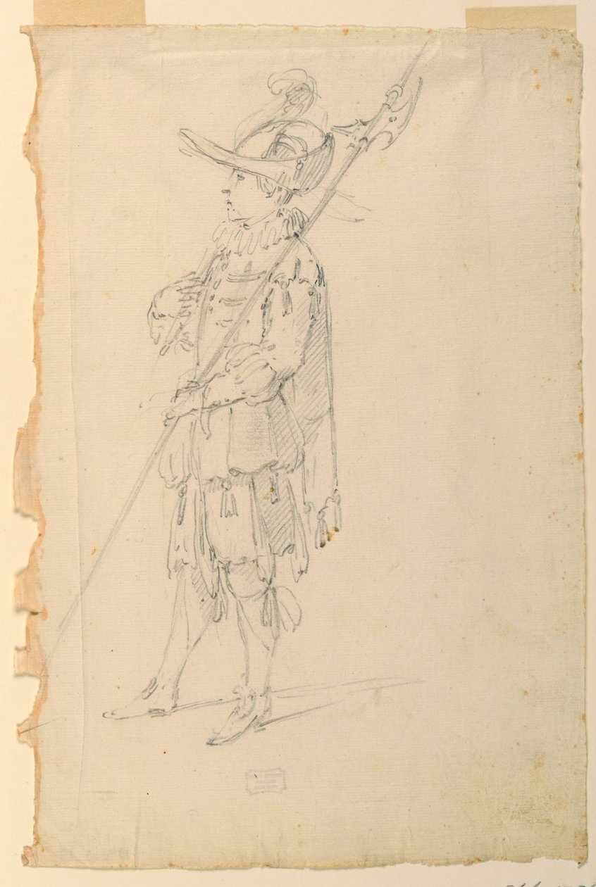 Pukusuunnittelu: Halberdier baletille tekijältä Unknown artist