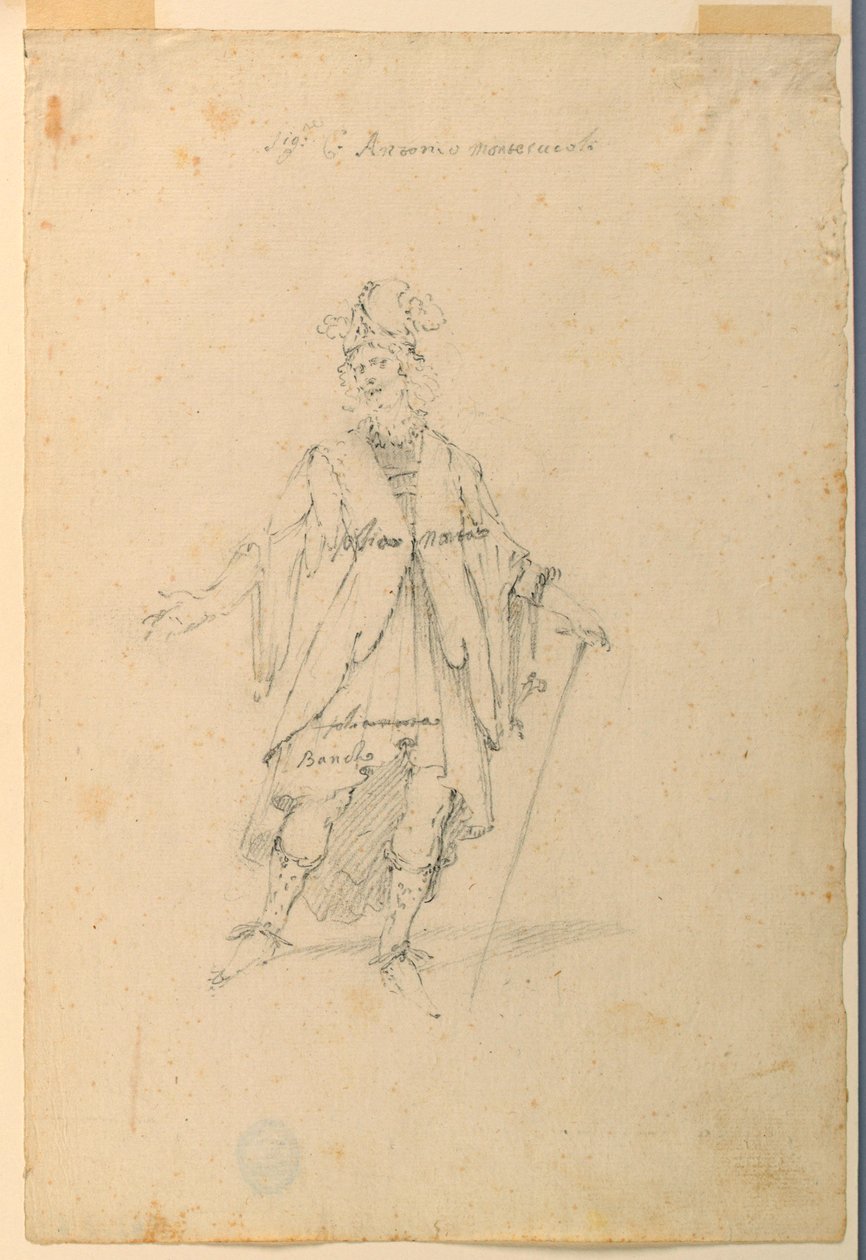 Pukusuunnittelu: Mies upeissa asuissa balettia varten tekijältä Unknown artist