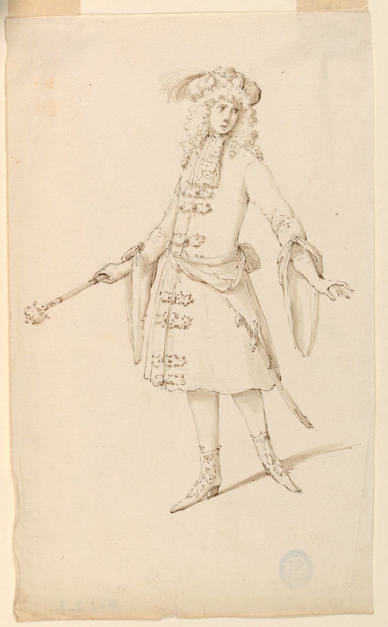 Pukusuunnittelu: Aatelismies, kuningas tai prinssi baletille tekijältä Unknown artist