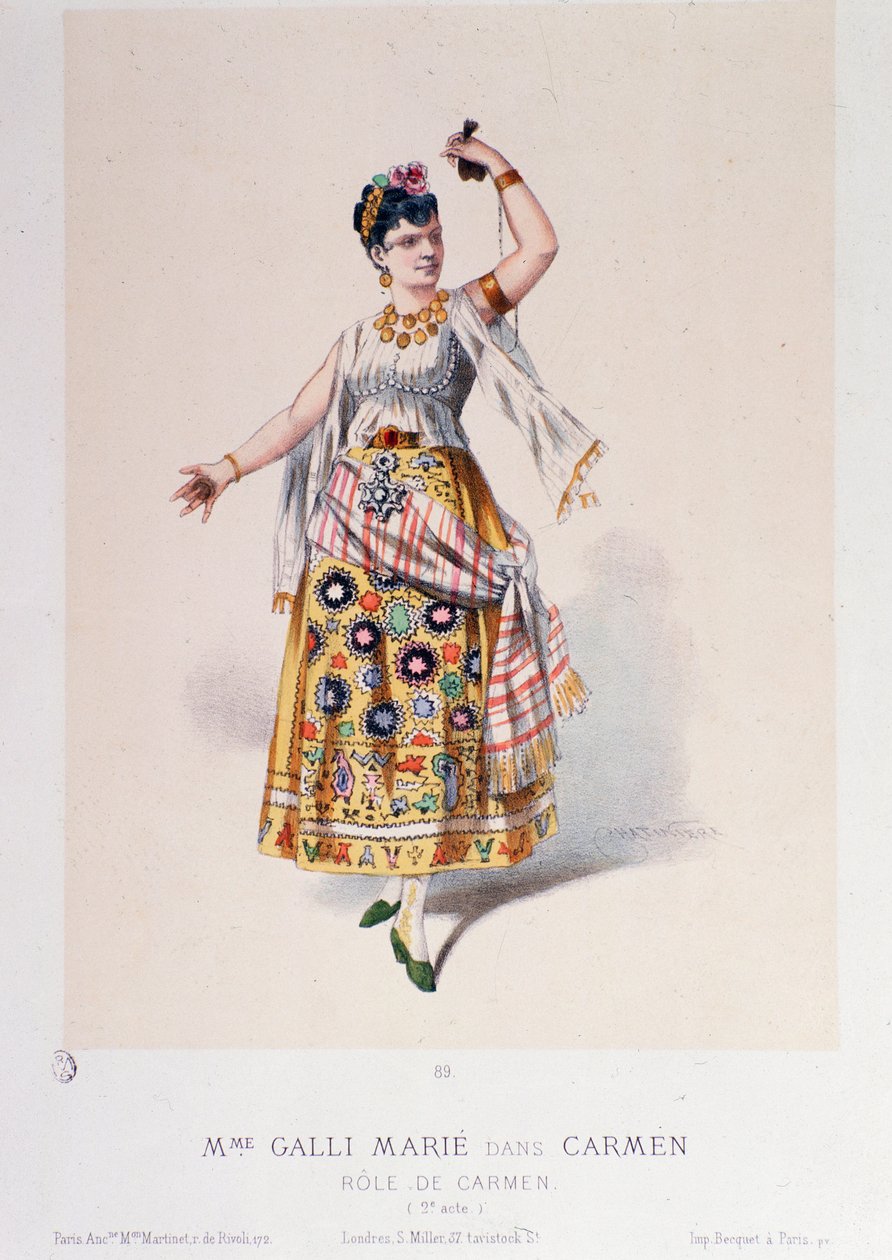 Marie Gallin asu Carmenissa, Georges Bizet