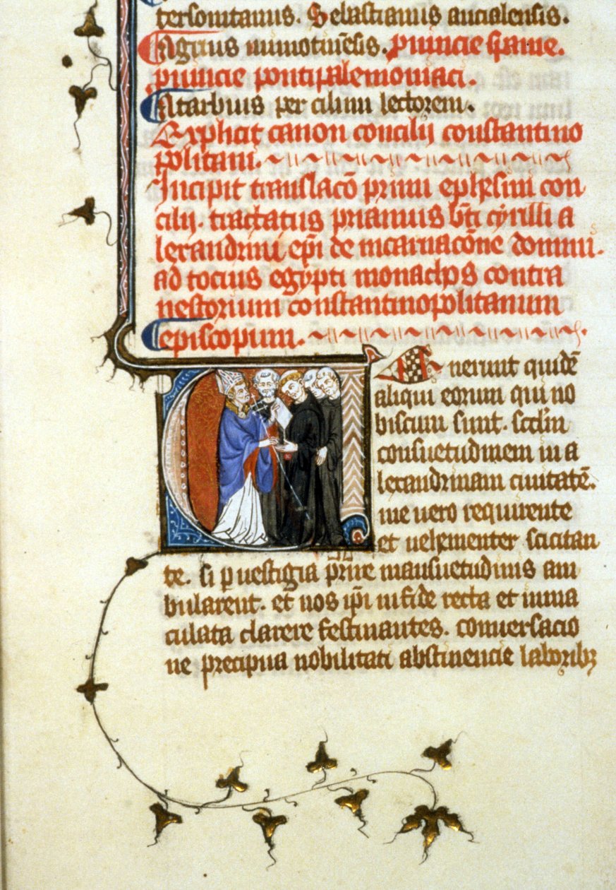 Efesoksen kirkolliskokous, 365, 356r. Käsikirjoitustiedosto. B. herra de Toulouse. Toulousen kaupunginkirjaston valtuutushakemus (puh: 05 62 27 66 66) tekijältä Unknown artist