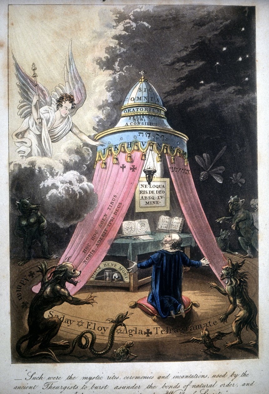 Maaginen seremonia. Kirja vuodelta 1825. Raamattu. Morando, Milano. tekijältä Unknown artist
