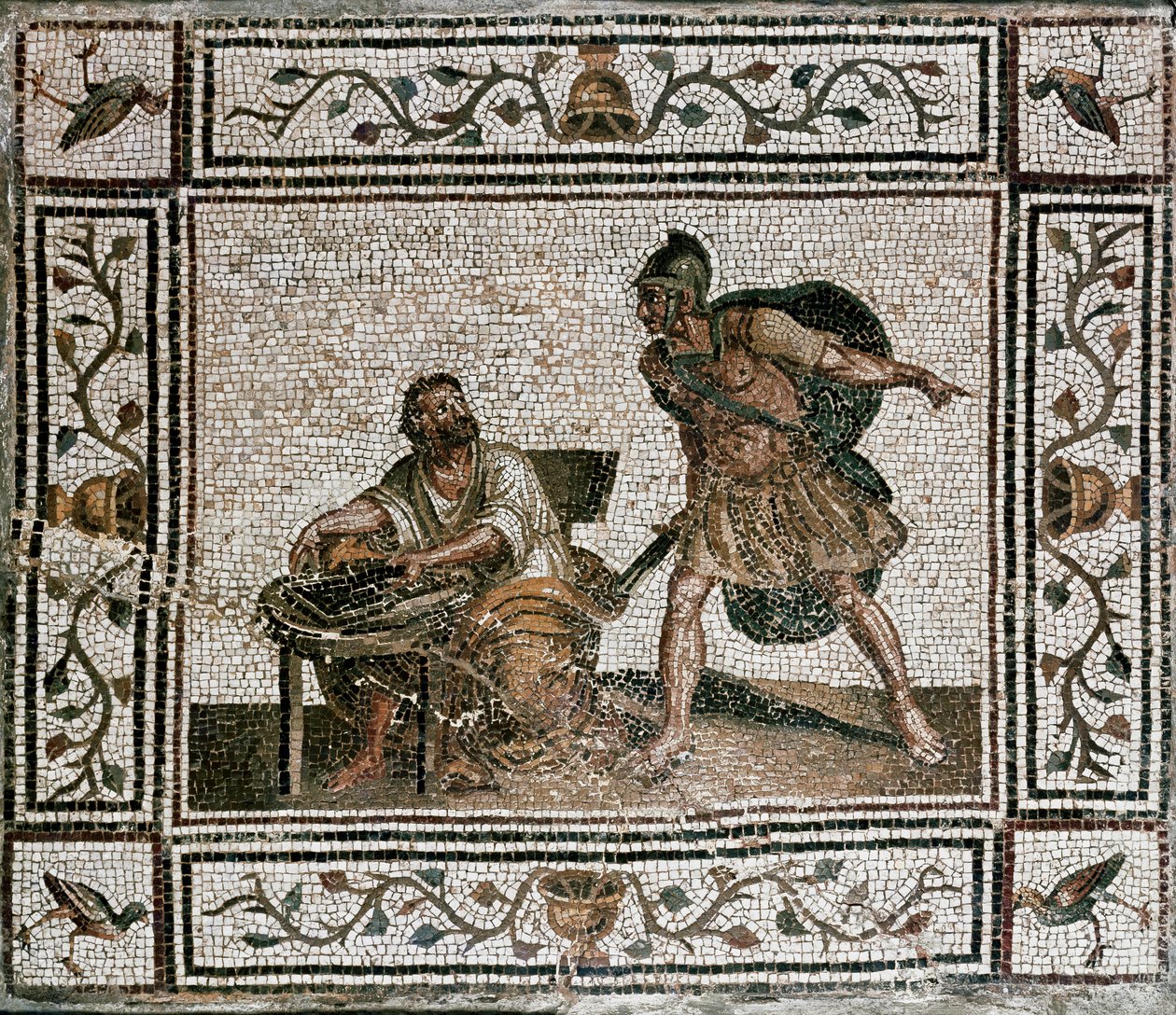 Syrakusan Archimedesin kuolema (mosaiikki tekijältä Unknown artist