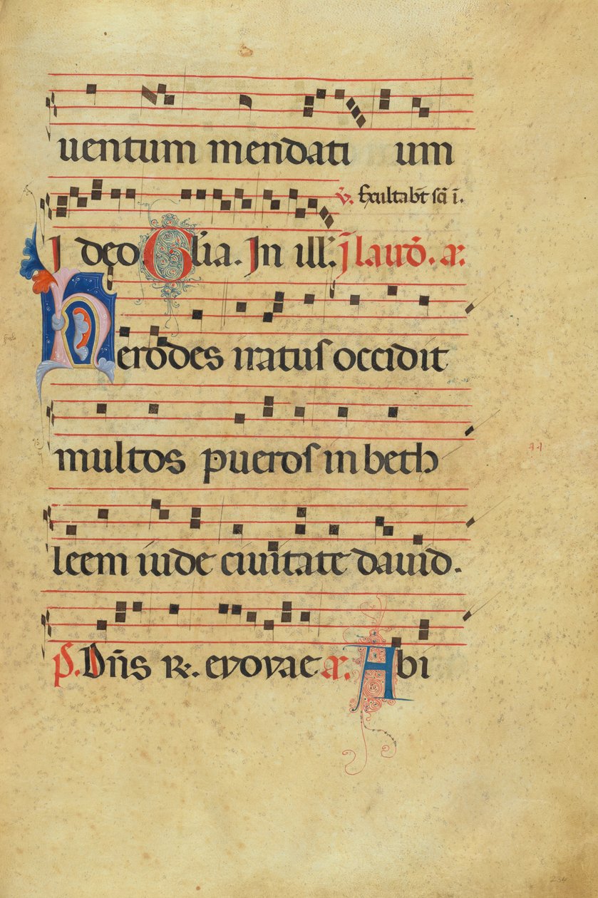 Koristeltu alkukirjain H tekijältä Unknown artist