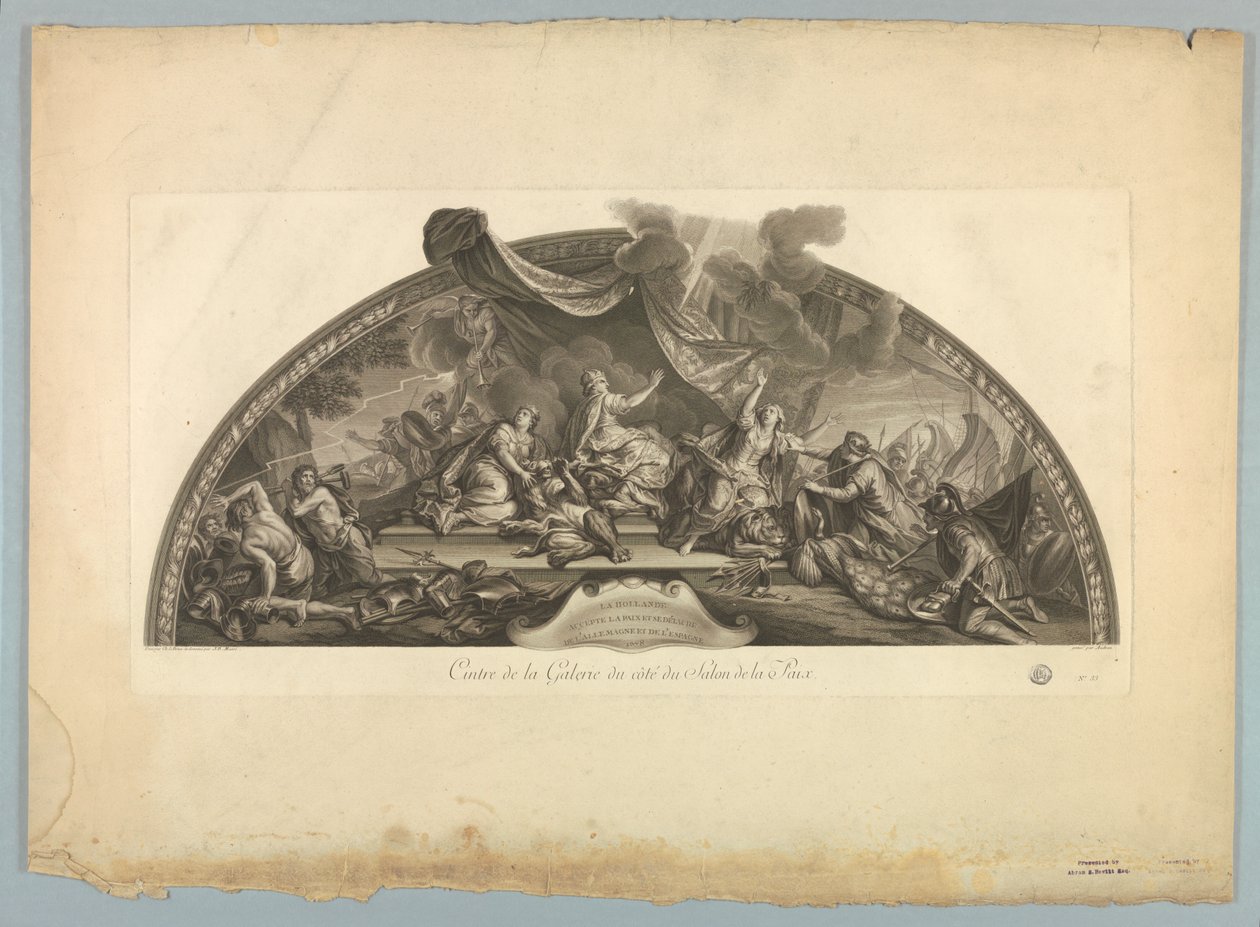 Lebrunin ja Mignardin koristeet Versaillesin palatsissa tekijältä Unknown artist