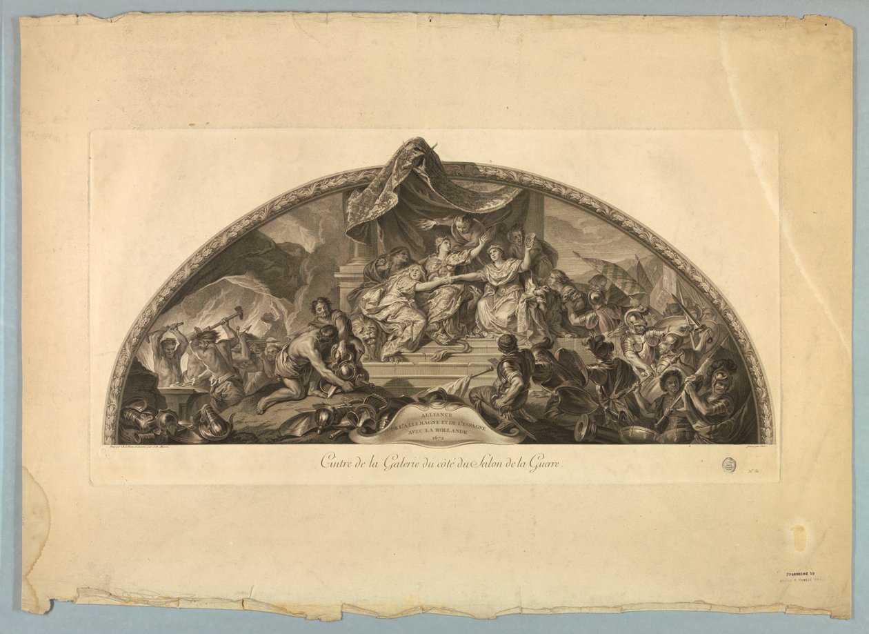 Lebrunin ja Mignardin koristeet Versaillesin palatsissa tekijältä Unknown artist