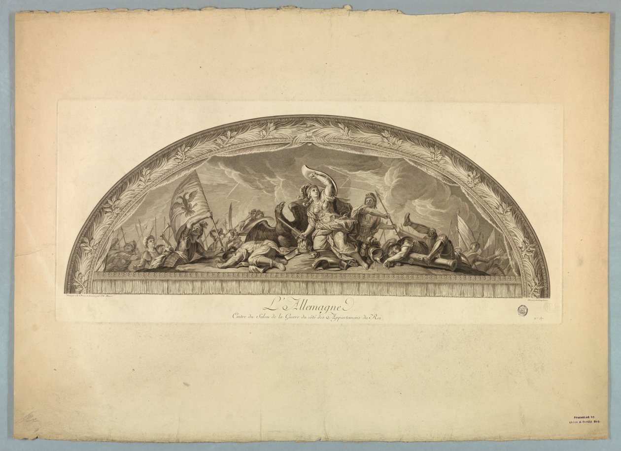 Lebrunin ja Mignardin koristeet Versaillesin palatsissa tekijältä Unknown artist