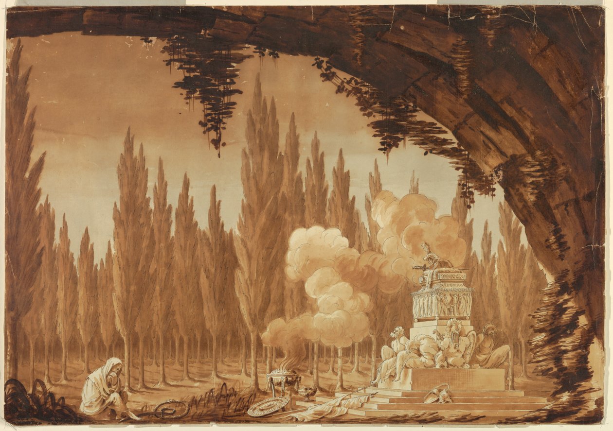 Suunnittelu koristeluun, puuhauta tekijältä Unknown artist