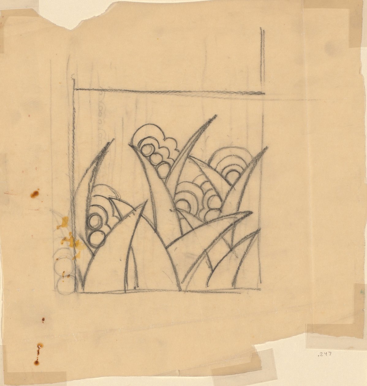 Suunnittelu tekstiiliä tai tapettia varten tekijältä Unknown artist