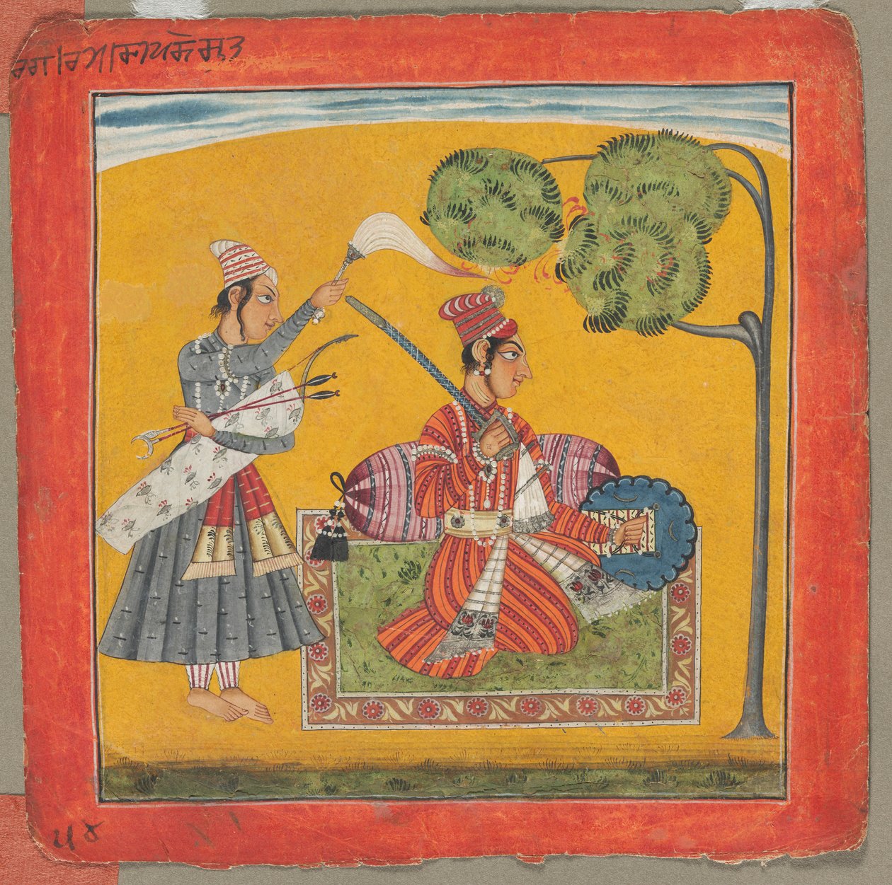 Dipak Raga, yksi kolmestakymmenestäkuudesta melodiasta (Ragamala): Personoiva rakkaus tekijältä Unknown artist