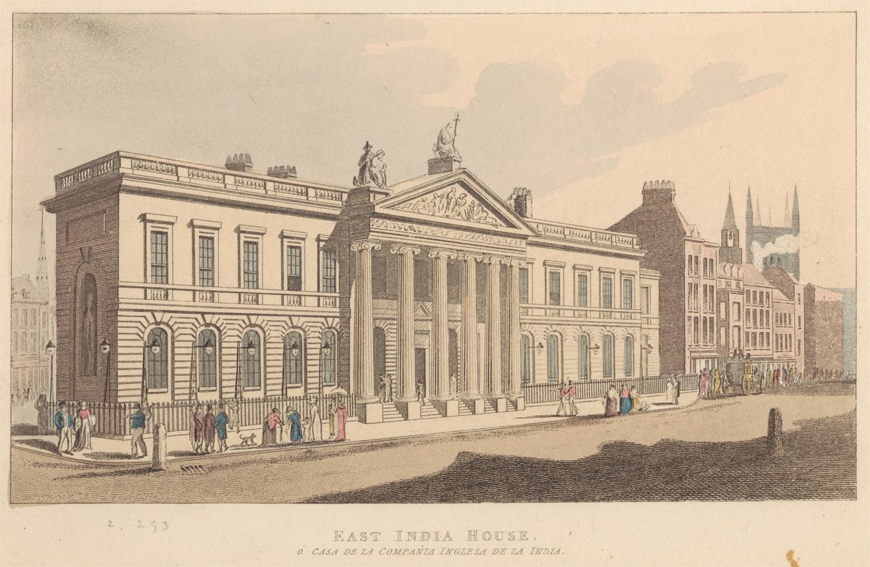 East India House, ou Casa da Companhia Inglesa da Índia finlandesa tekijältä Unknown artist