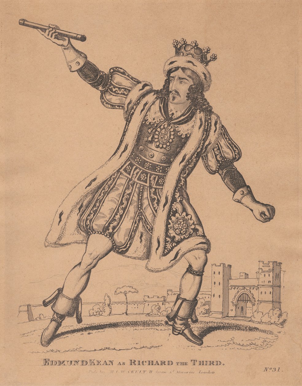 Edmund Kean Richard III:na tekijältä Unknown artist