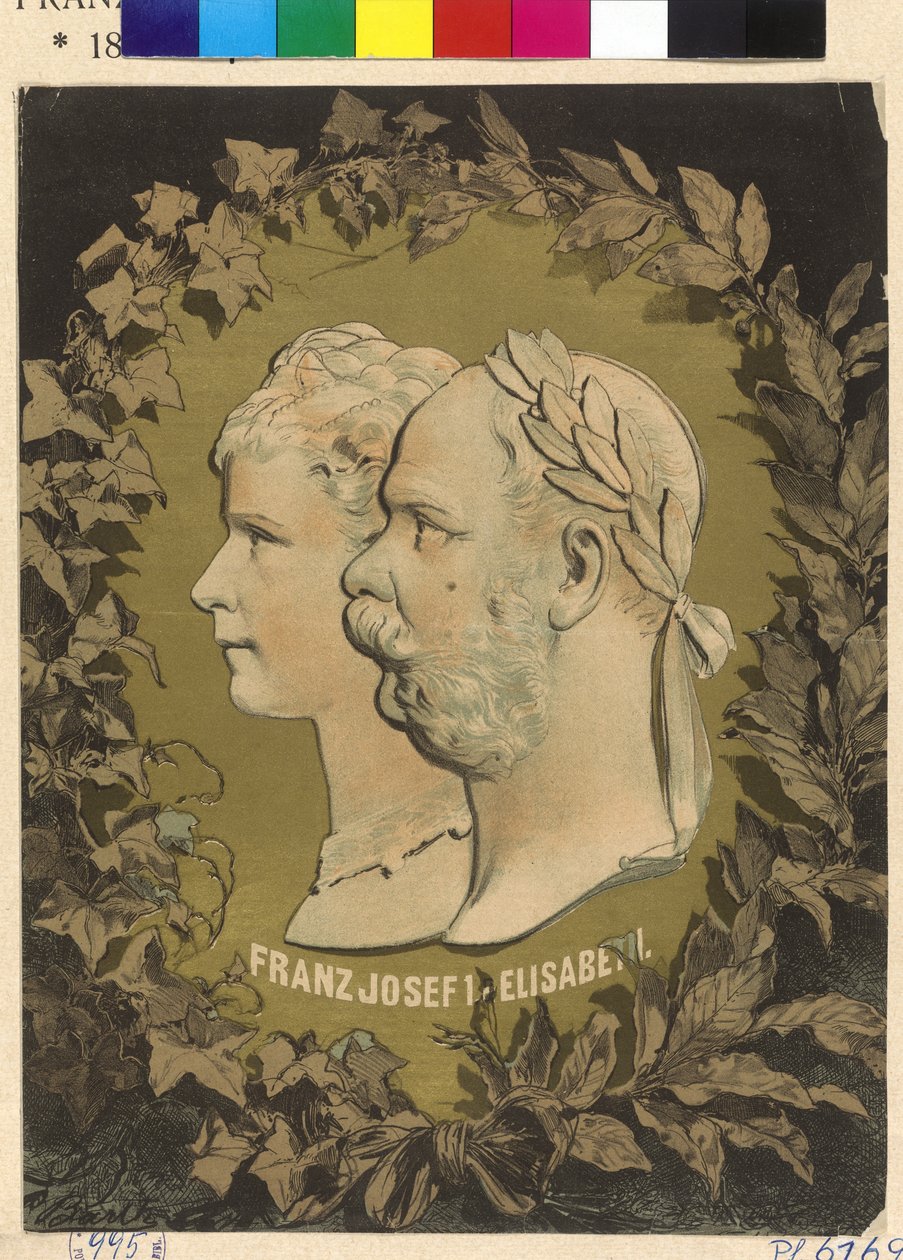 Itävallan keisari ja Elisabeth Franz Joseph I. tekijältä Unknown artist