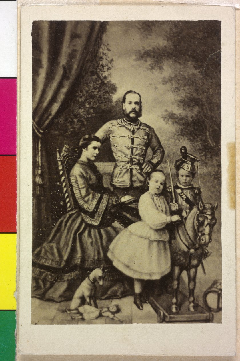 Itävallan keisari perheen kanssa Franz Joseph I tekijältä Unknown artist