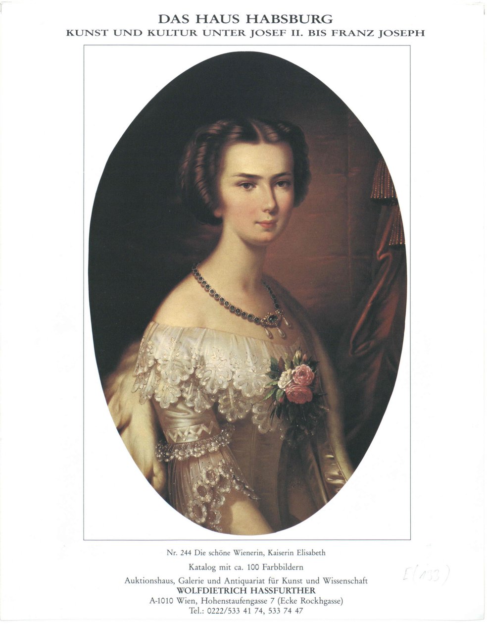 Itävallan keisarinna Elisabeth tekijältä Unknown artist