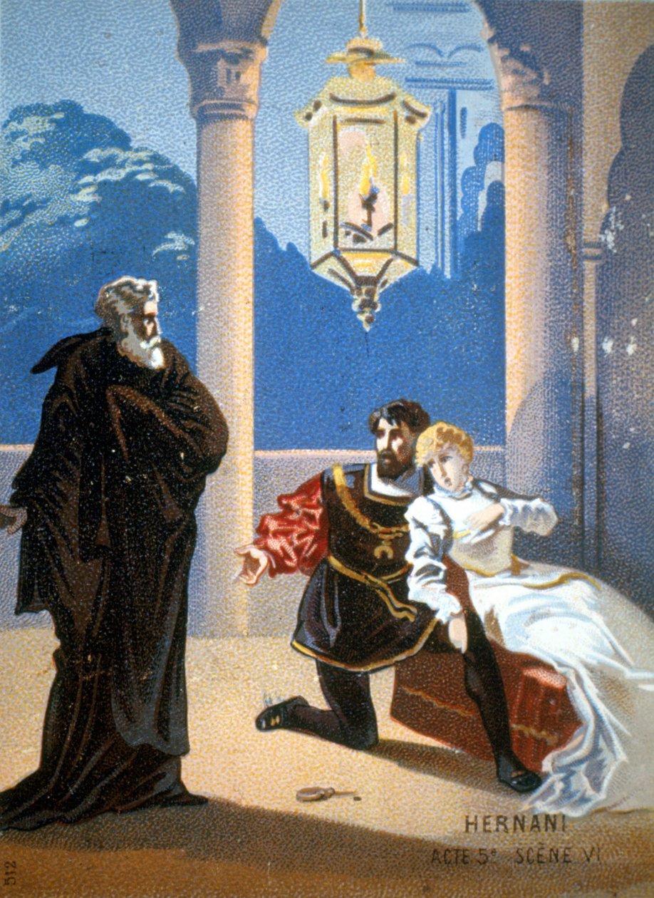 Ernani de Giuseppe Verdi, V näytös, kohtaus 6. tekijältä Unknown artist