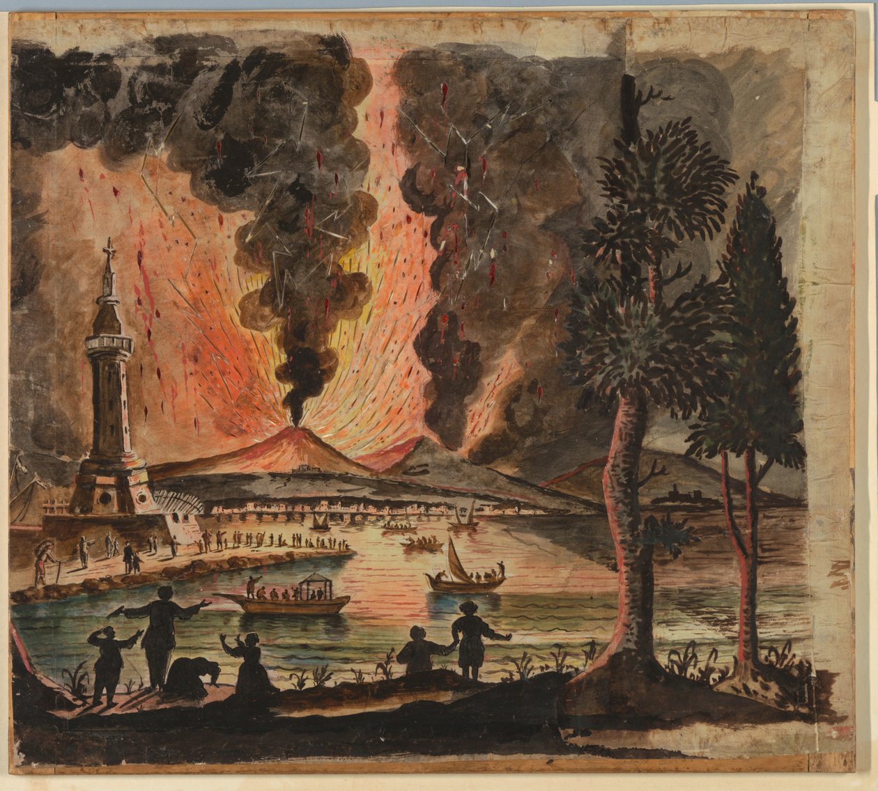 Vesuviuksen purkaus tekijältä Unknown artist