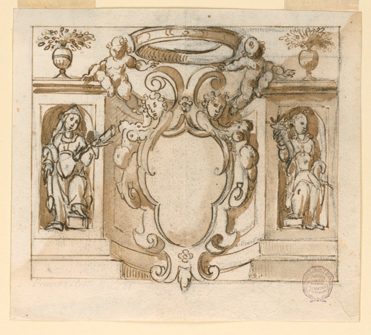 Escutcheon vaakunaa varten tekijältä Unknown artist