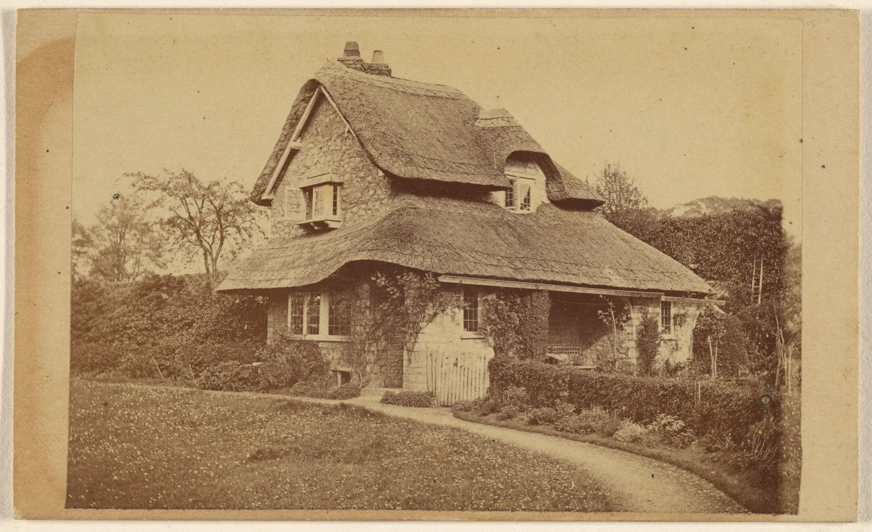 [Ulkonäkymä hollantilaisesta mökistä, Blaise Hamlet] tekijältä Unknown artist