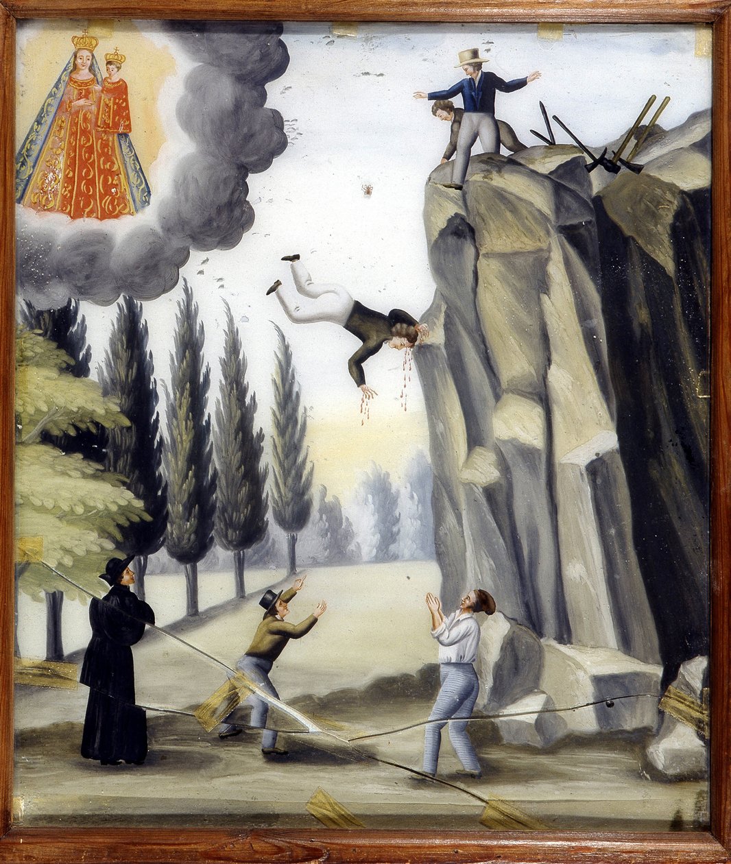 Kiven putoaminen - Notre Dame de Laghetin entinen ääni tekijältä Unknown artist