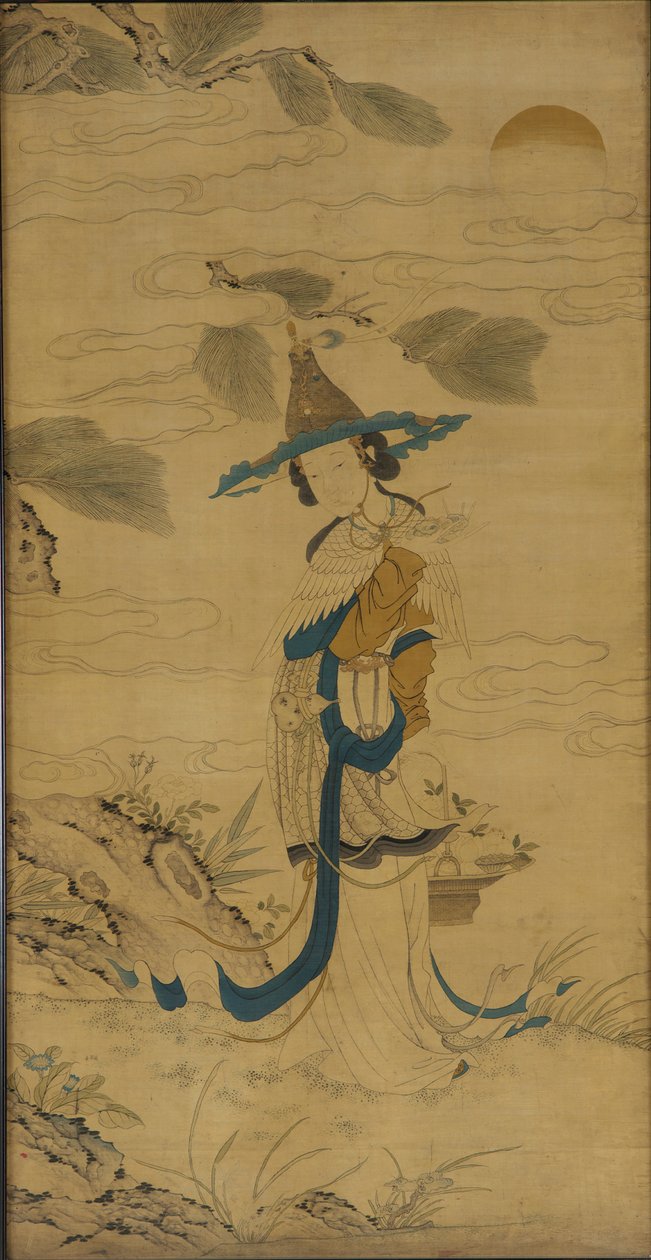 Kuolematon nainen korin kanssa tekijältä Unknown artist