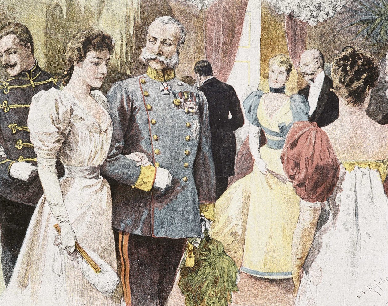 Juhlat Itävallassa: Francois Joseph I tekijältä Unknown artist