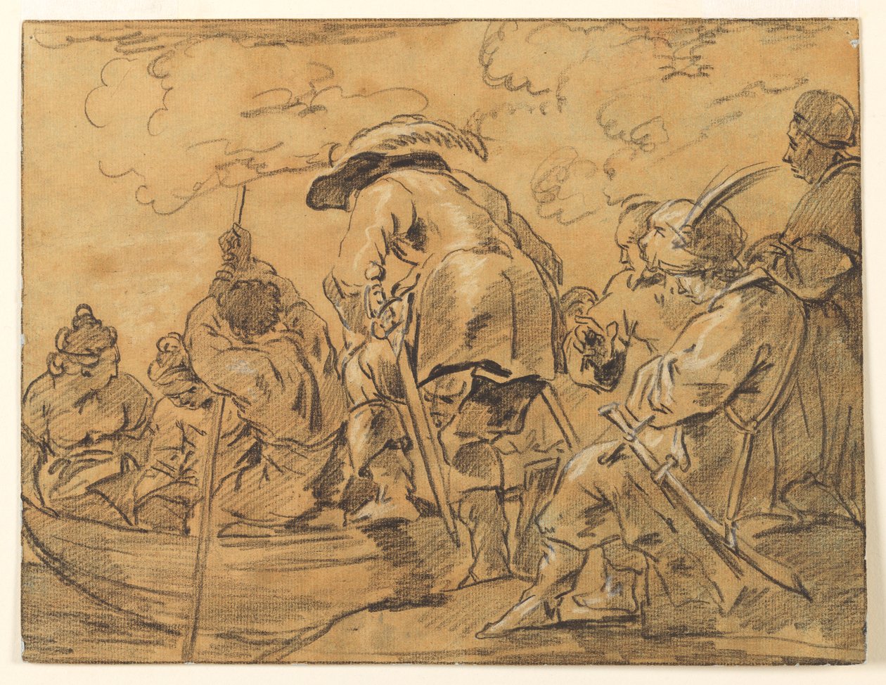 Figuurien kokoaminen soutuveneeseen tekijältä Unknown artist