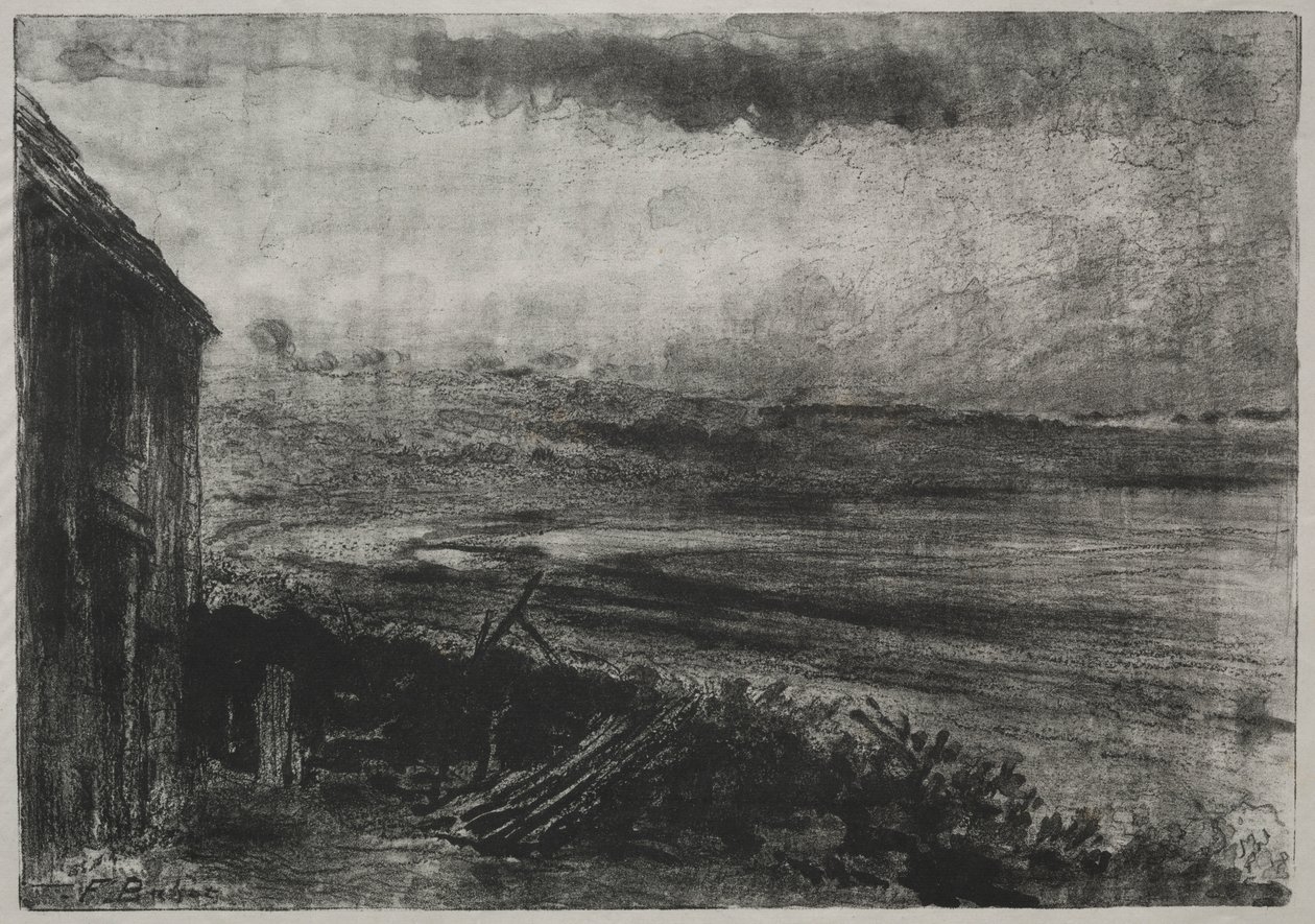 Kalastajan olkikattoinen mökki tekijältä Unknown artist