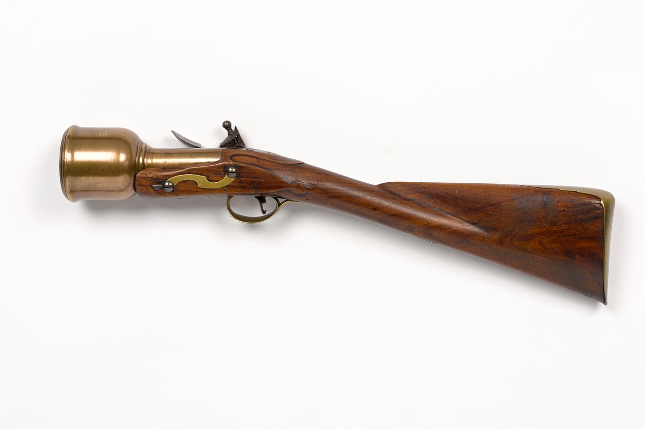 Flintlock-käsilaasti n. 1760-1770 (laasti, käsi, piikivi) tekijältä Unknown artist