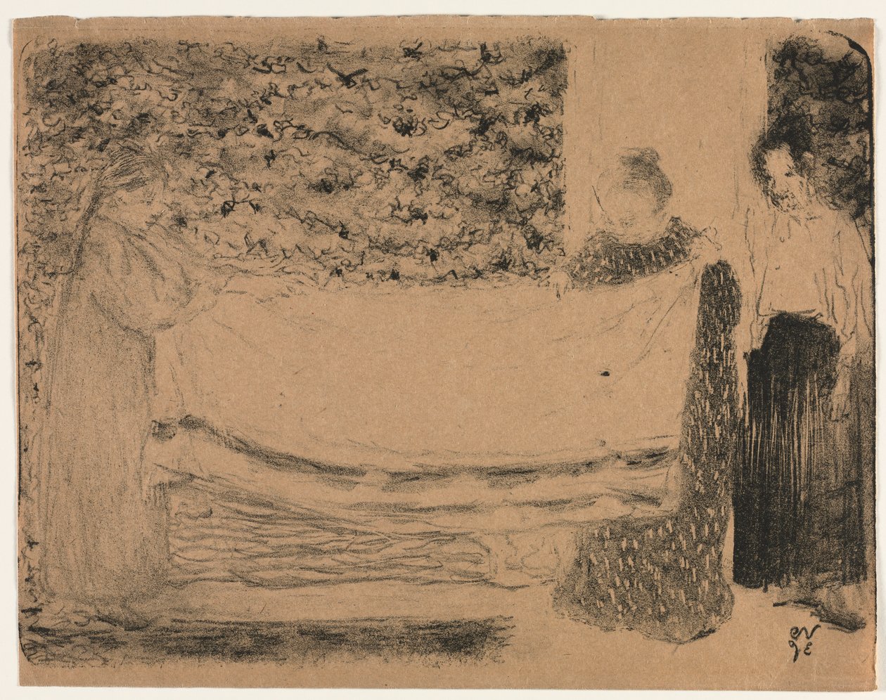 Liinavaatteiden taittaminen tekijältä Unknown artist