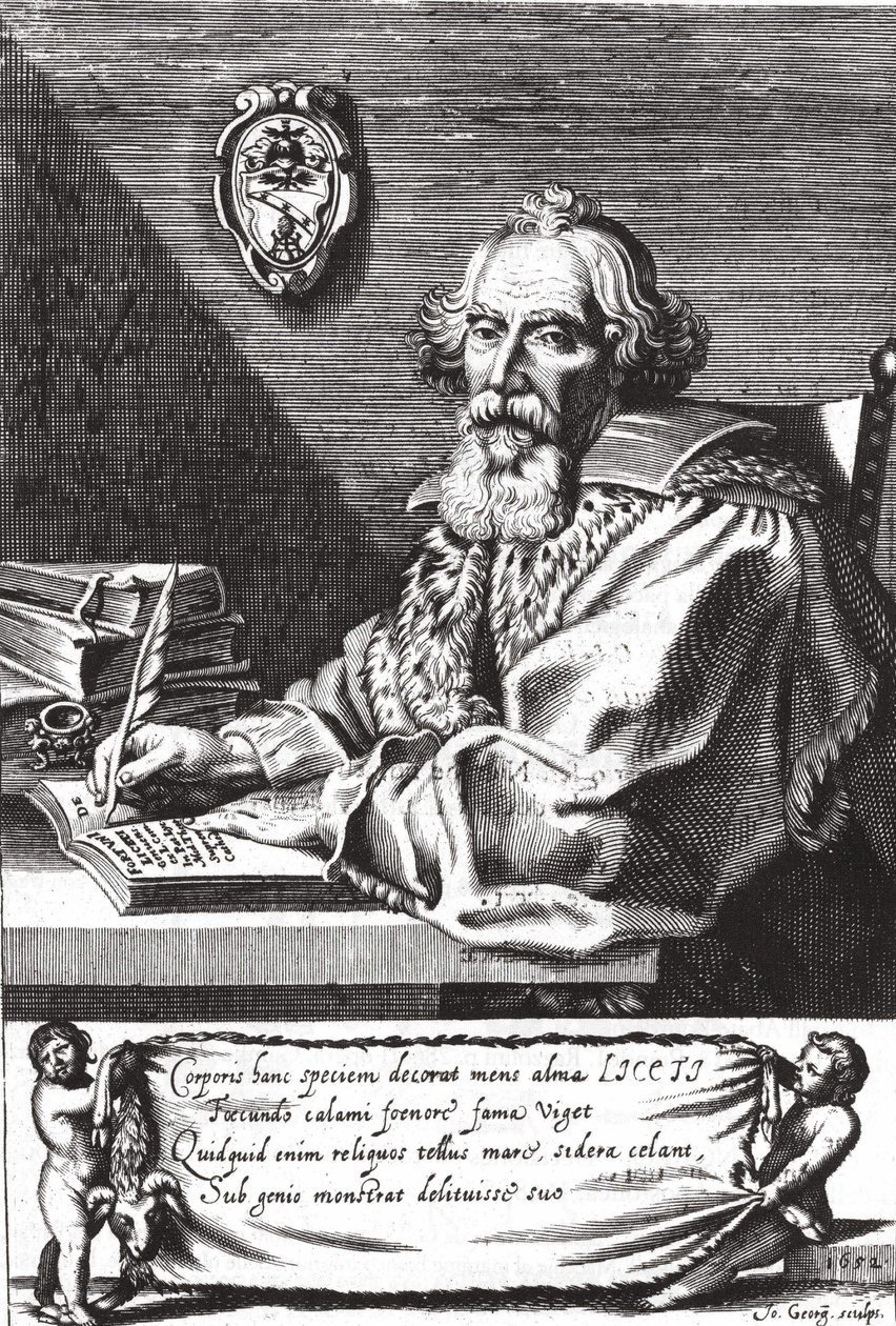 Fortunio Liceto, italialainen lääkäri (1577 - 1657). tekijältä Unknown artist
