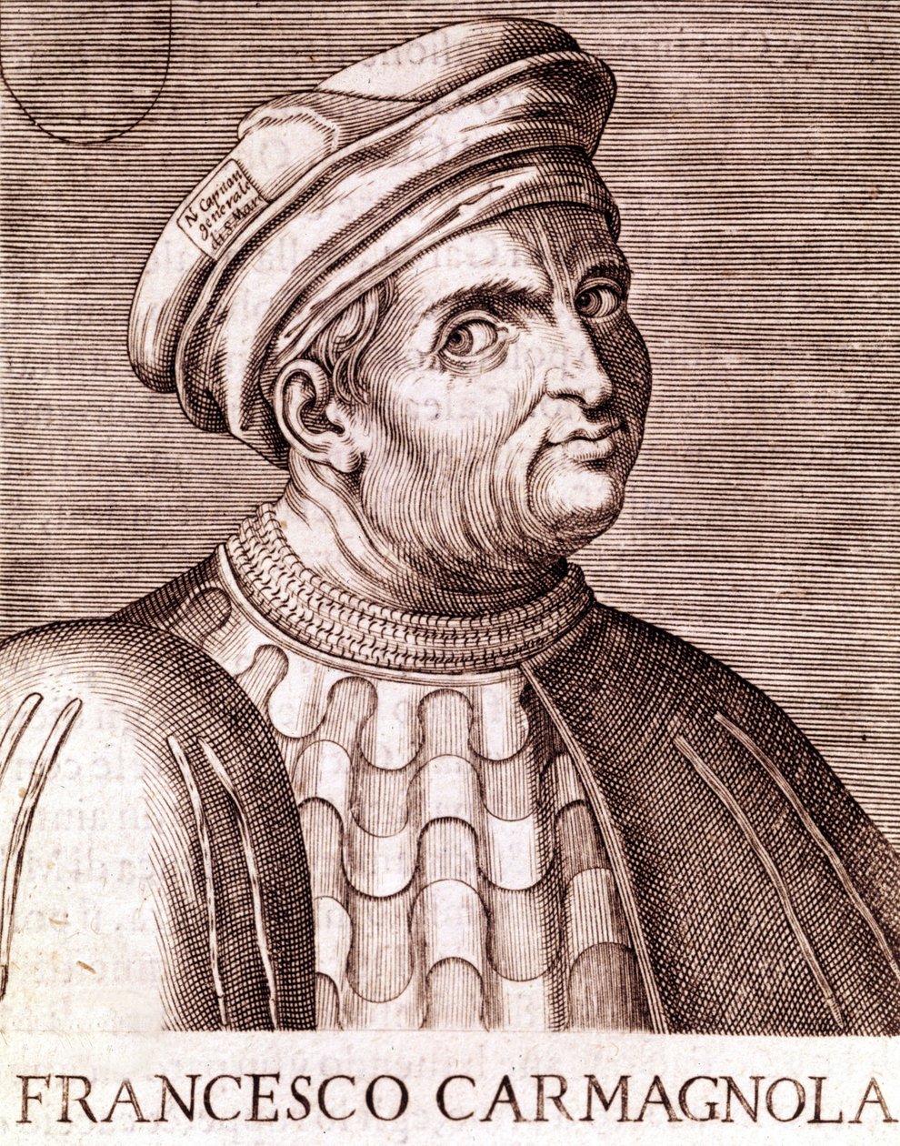 Francesco Bussone Carmagnolan kreivi Condottiere italia (Carmagnola 1385 Venetsiassa 1432). tekijältä Unknown artist