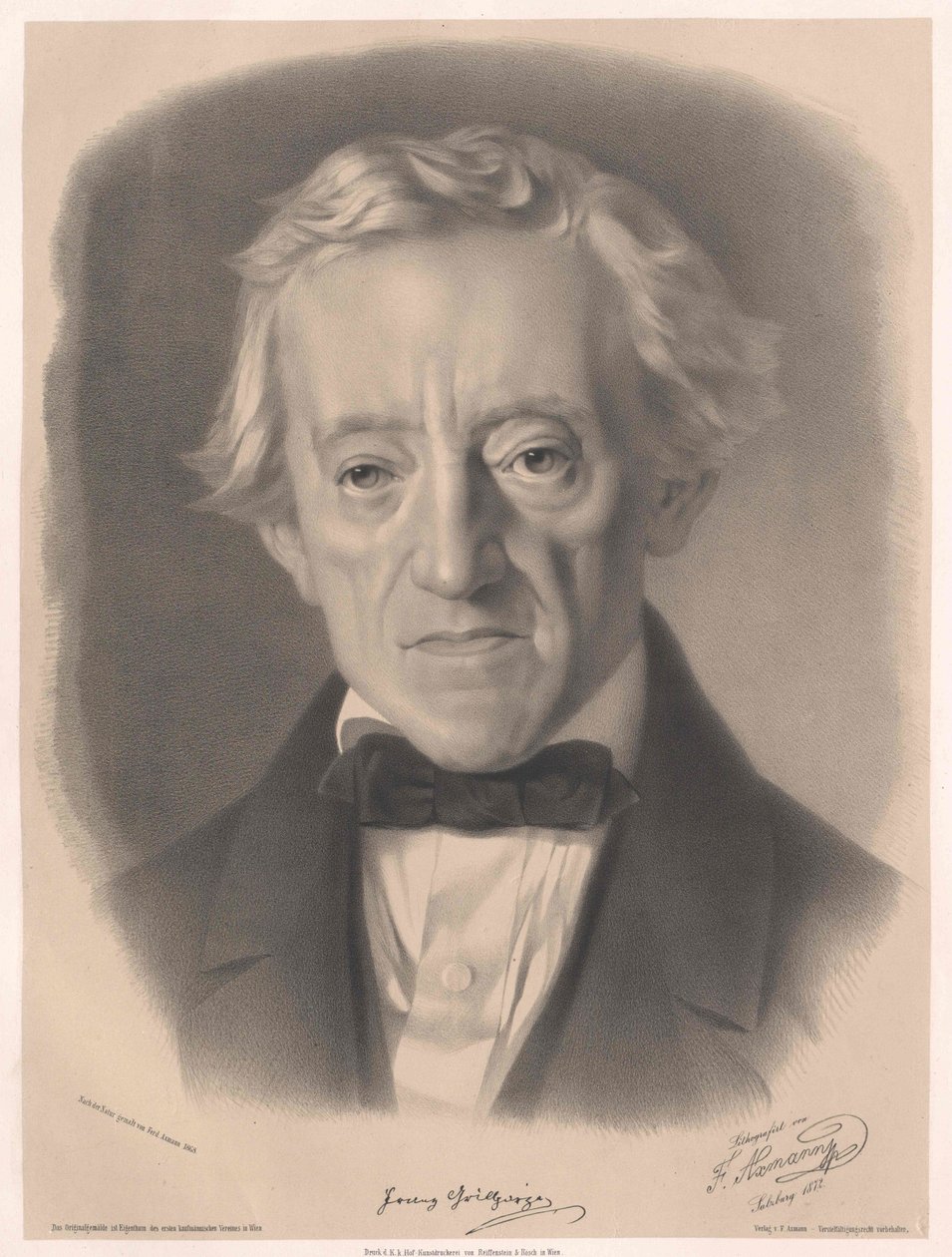 Franz Grillparzer (painatus) tekijältä Unknown artist