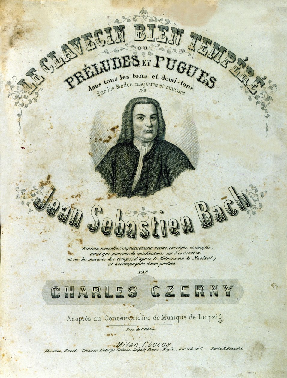 Jean Sebastien Bachin (Johann Sebastian Bach) "" Preludit ja fuugat "" tekijältä Unknown artist