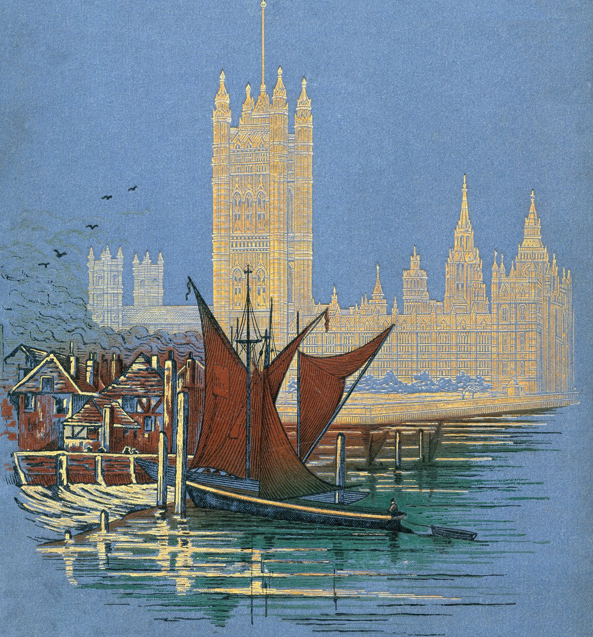 Etukansi kirjasta London Pictures, julkaistu 1890. tekijältä Unknown artist