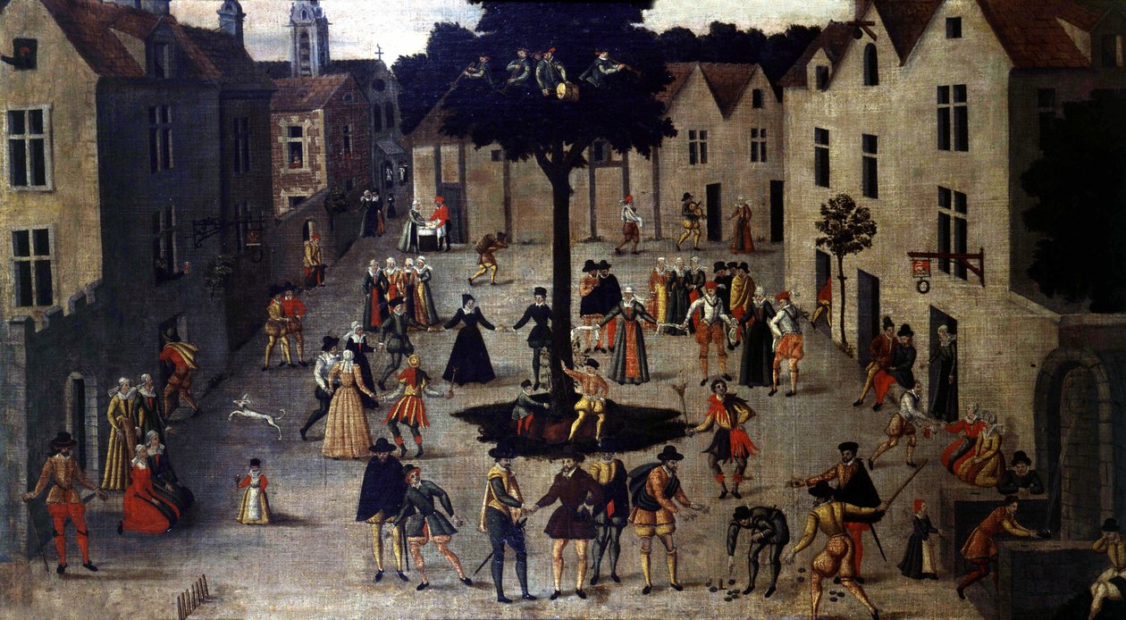 Postijuhlat, nimetön 1500-luku. Carnavalet-museo Pariisissa tekijältä Unknown artist