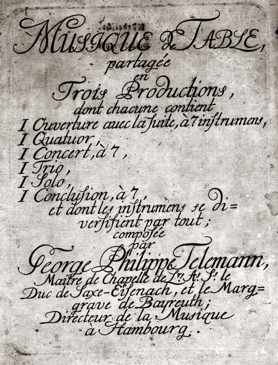 Georg Philipp Teleman. Saksalainen säveltäjä (Magdeburg tekijältä Unknown artist