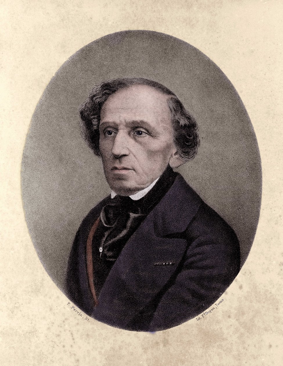 Giacomo Meyerbeer (1791-1864), saksalainen säveltäjä. tekijältä Unknown artist